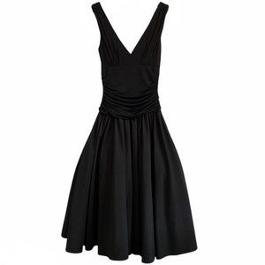 Max & Cleo Semi Formal Black Tulle Fit Flare Dress - Elegant Black Sleeveless